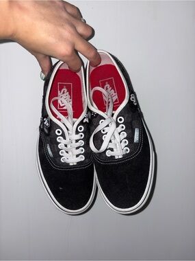 Vans Disney 100th Anniversary Low-Top Sneakers with White Laces and Red Insole